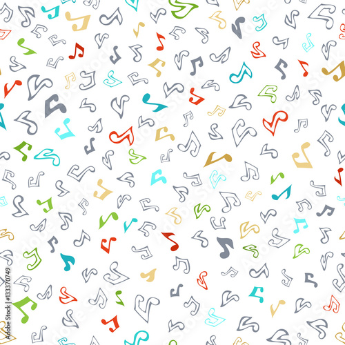 Vector seamless music pattern.