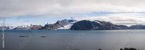 Arctic landscape in Svalbard  Spitsbergen