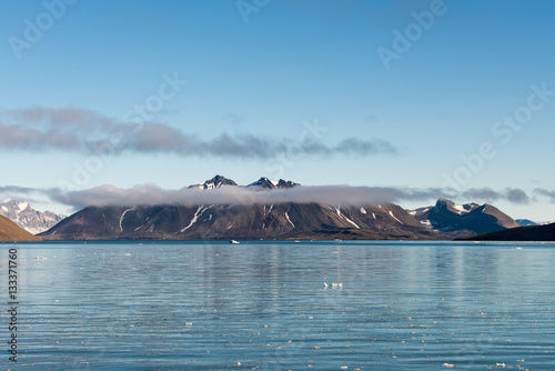 Arctic landscape in Svalbard  Spitsbergen