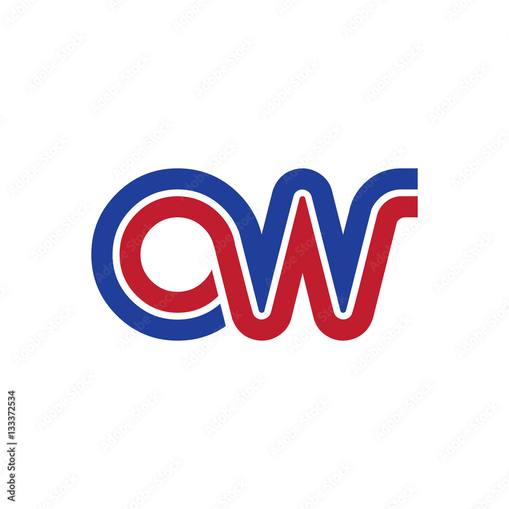 Initial Letter OW ON CN AW Linked Design Logo Initial Letter OW ON CN AW Linked Design Logo