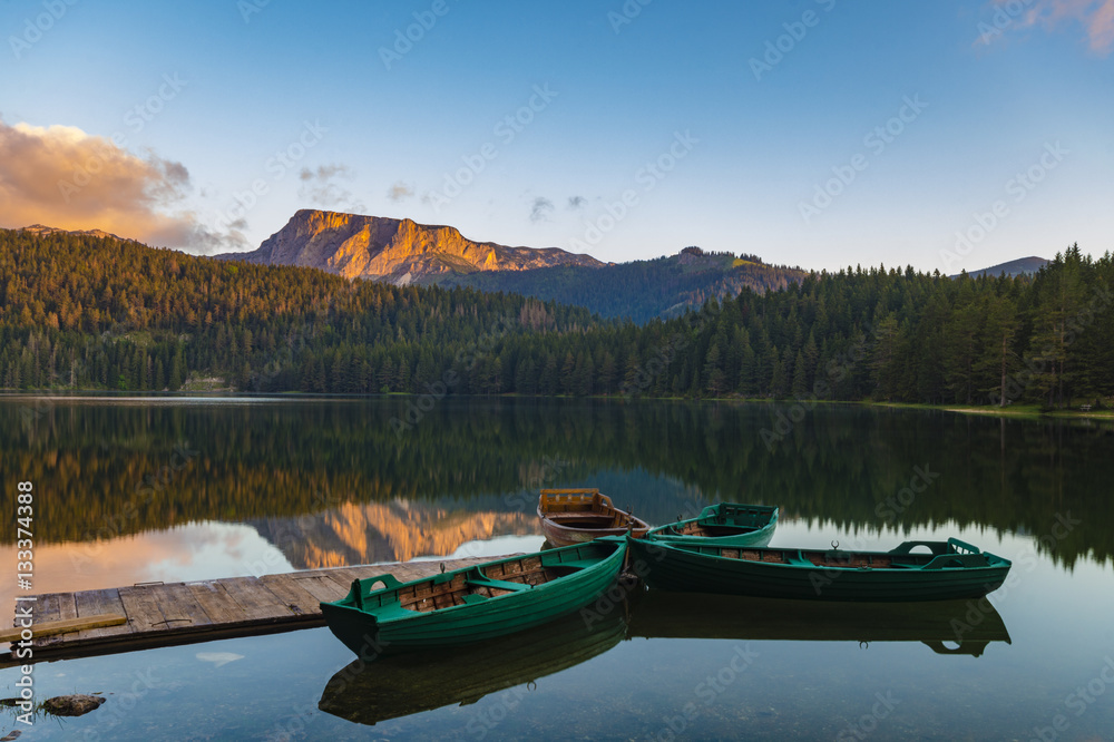 Black Lake in the national park Durmitor in Montenegro