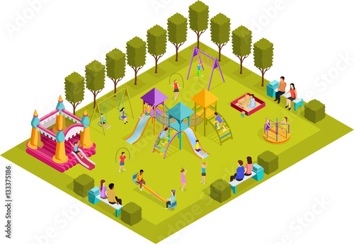 Isometric Kids Playground 