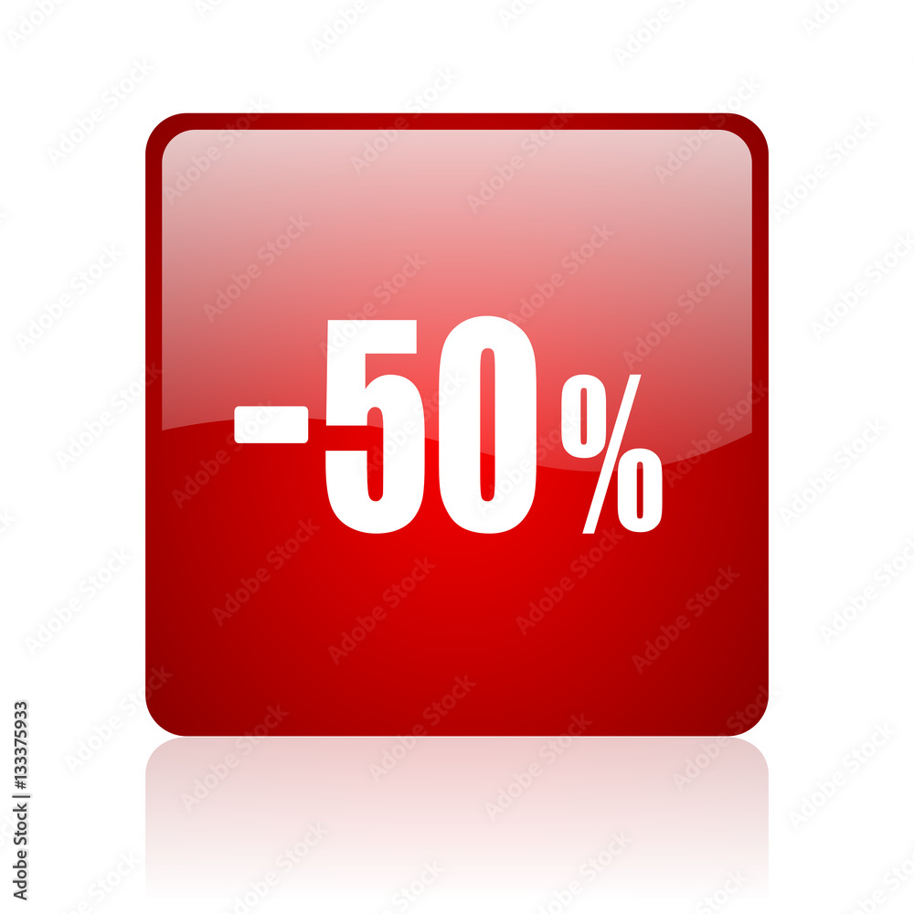 50 percent sale retail blue bubble icon 50 percent sale retail blue bubble icon
