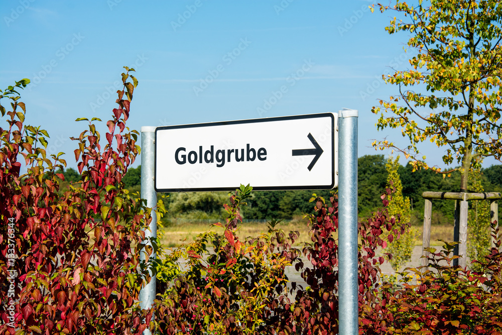 Schild 167 - Goldgrube
