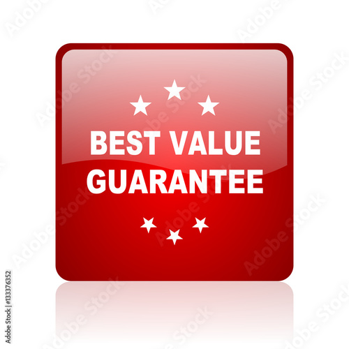 best value guarantee blue bubble icon