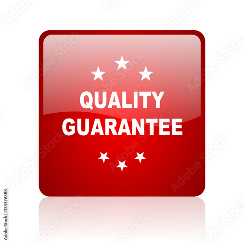 quality guarantee blue bubble icon