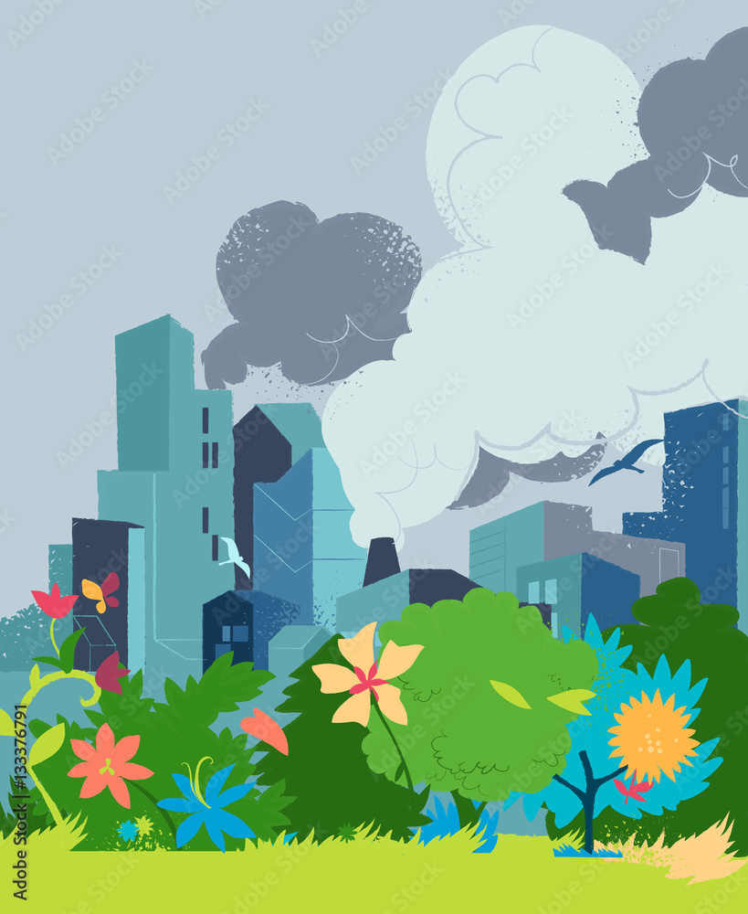 Futuro e ambiente eco sostenibile