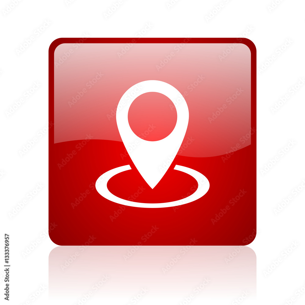 Pointer blue bubble icon Pointer blue bubble icon