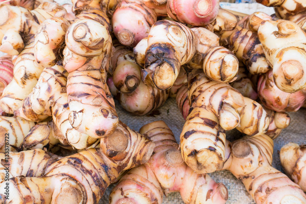 Group of fresh ginger