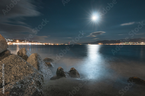 Cuadro en lienzo Night seascape