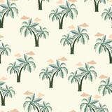 Palm trees Seamless pattern.