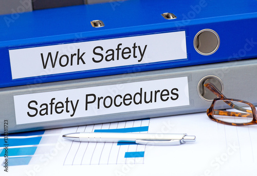 Work Safety and Safety Procedures Binder in the Office