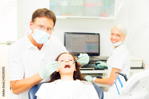 Young Woman Seeing Her Dentist