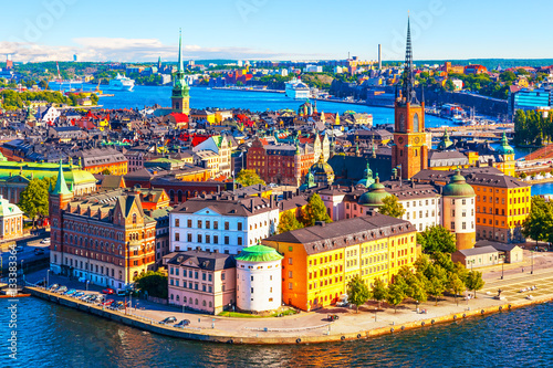 Aerial panorama of Stockholm, Sweden © Scanrail