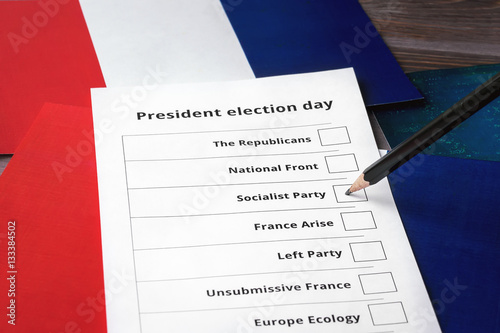 Presidential election 2017 in France. Selection of a candidate France's Socialist party. photo