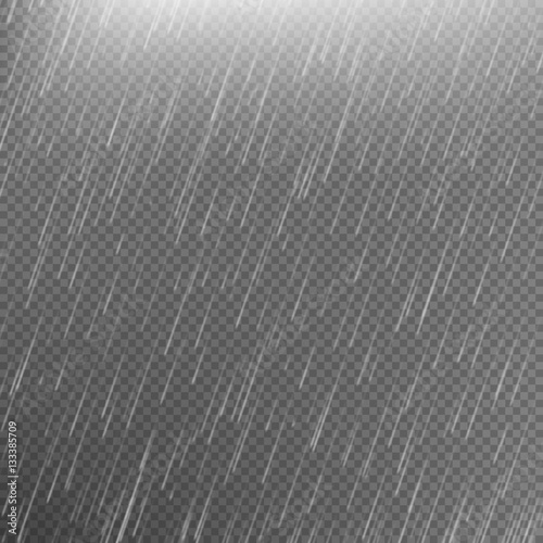 Rain transparent template background. EPS 10