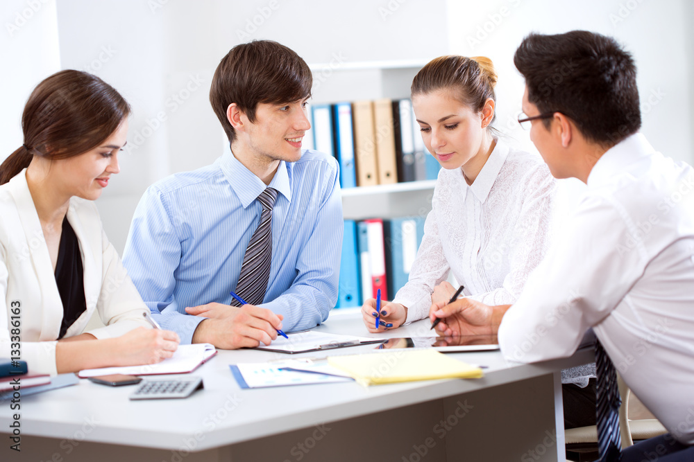 Business people working at modern office Business people working at modern office