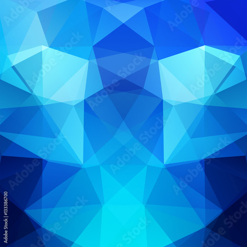 Background of geometric shapes. Blue mosaic pattern. Vector EPS 10. Vector illustration