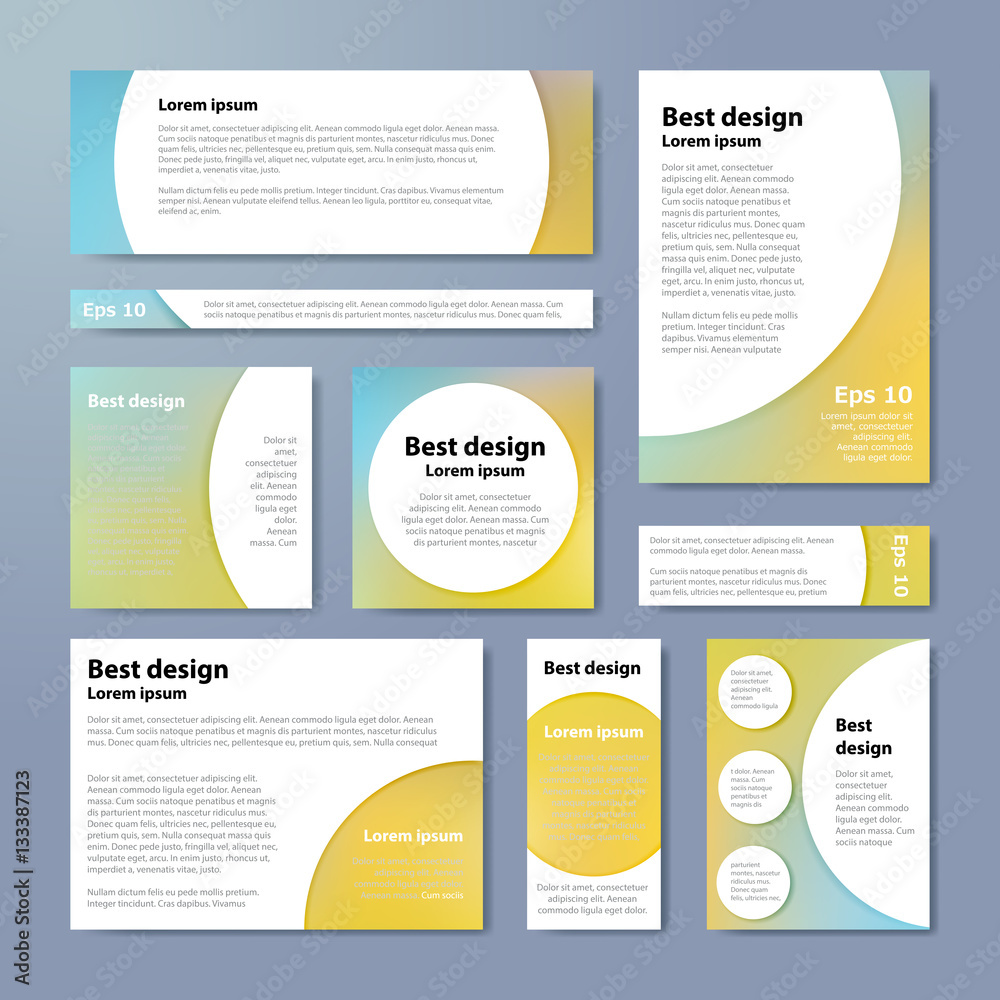 Pastel corporate identity design template circles. Vector company style for brandbook Pastel corporate identity design template circles. Vector company style for brandbook