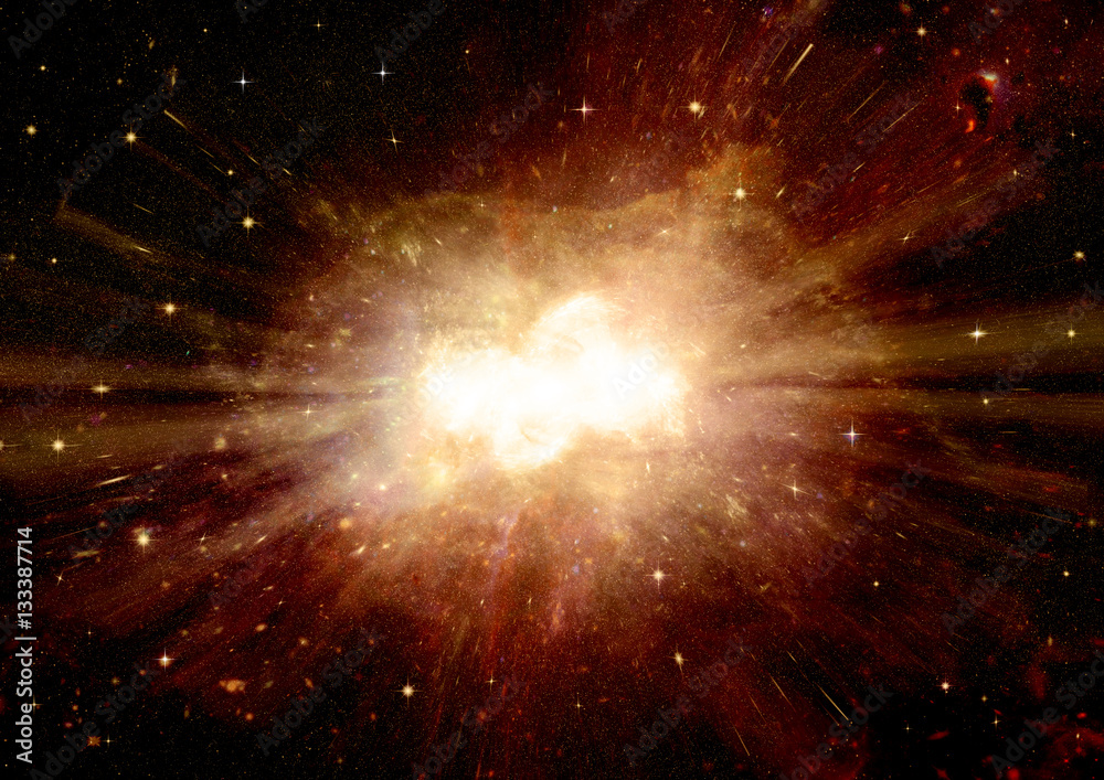 galaxy in a free space galaxy in a free space