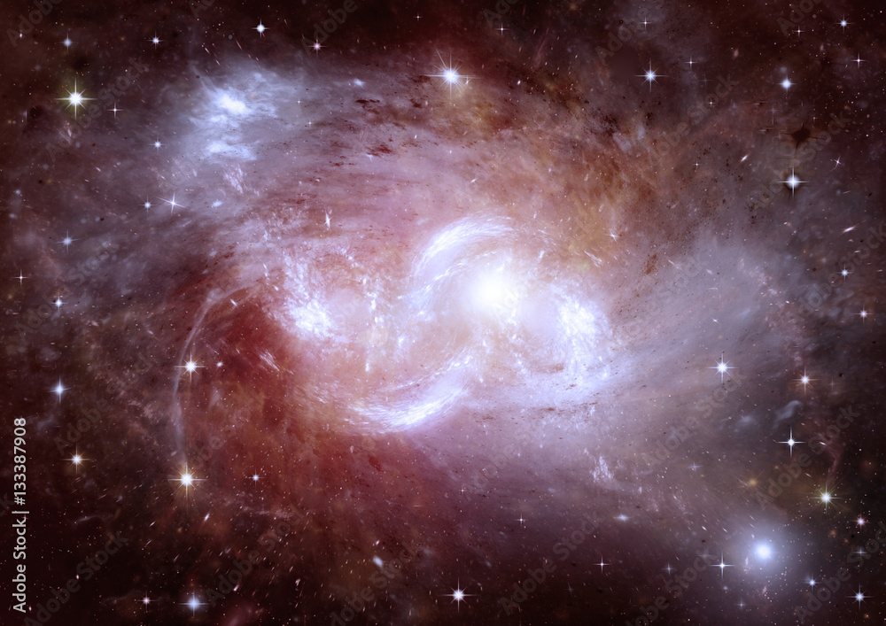 galaxy in a free space galaxy in a free space