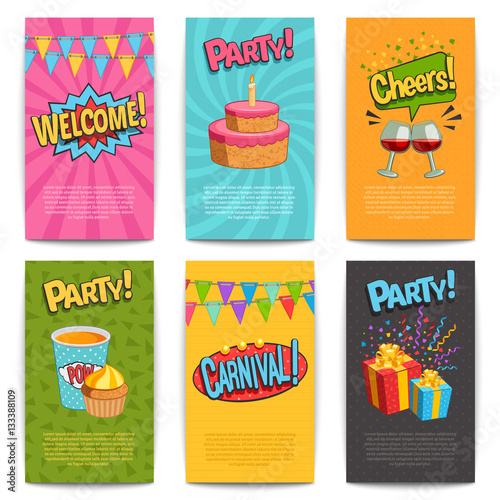 Party Comic Posters