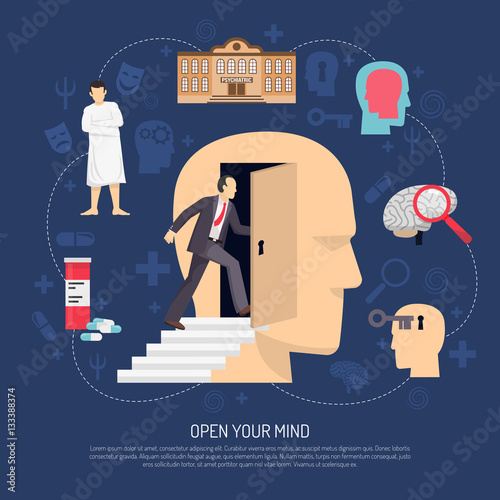 Modern Abstract Psychologist Poster