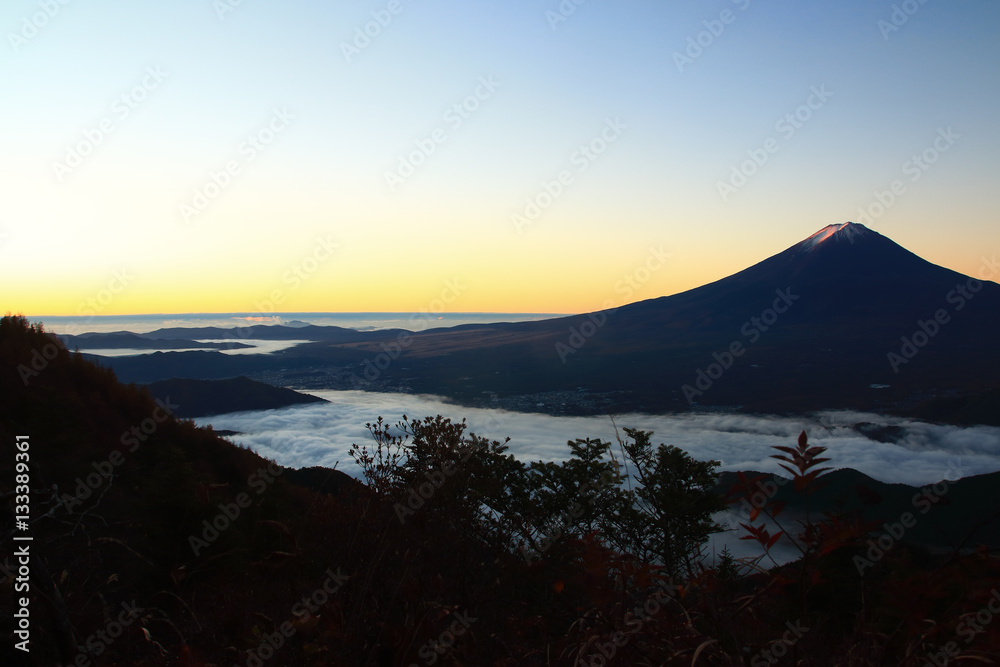  Mountain Fuji in spring season