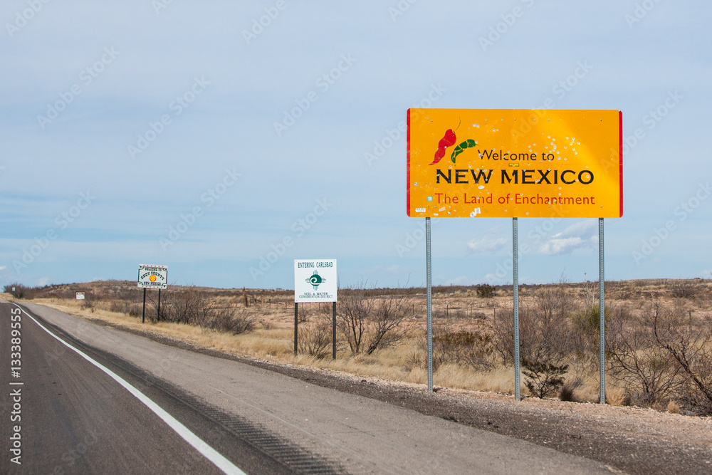 New Mexico Border Sign