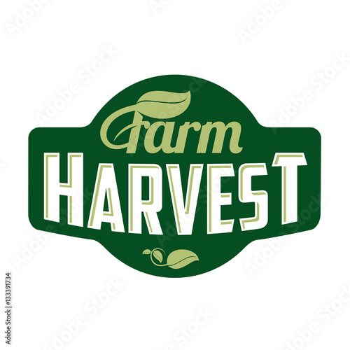 Farm logo harvest