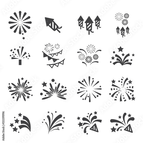 firework icon set
