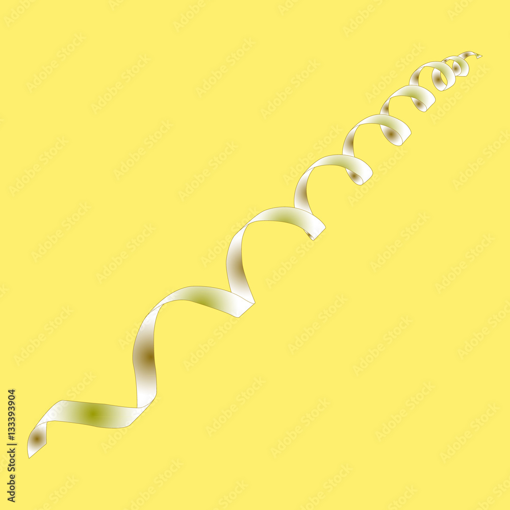Fotografie Vector image of colored festive serpentine