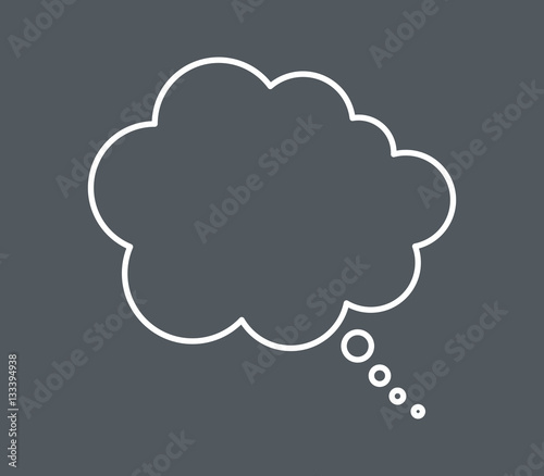 icon thought cloud