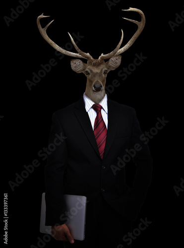 business man with animal head © anankkml