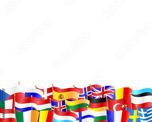 European Flags Background