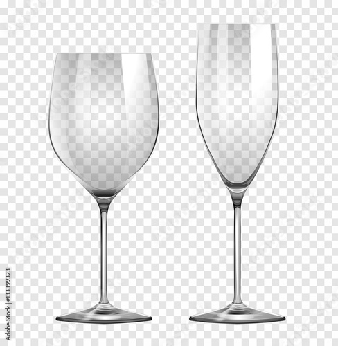 Two types of wine glasses