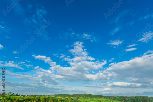 view of blue sky and clouds, natural background