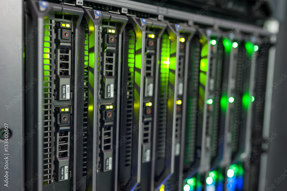 Network servers in data room Domestic Room Network servers in data room Domestic Room