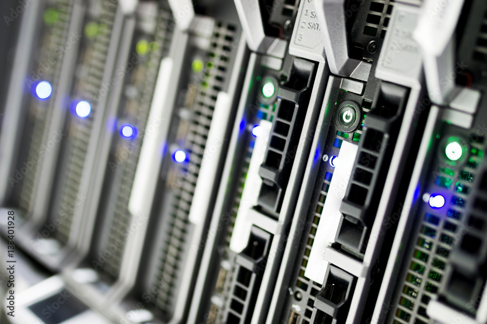 Network servers in data room Domestic Room Network servers in data room Domestic Room