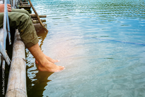 Foot soak to relax