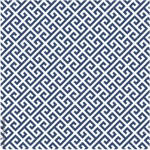 Meander diagonal pattern - greek ornament background