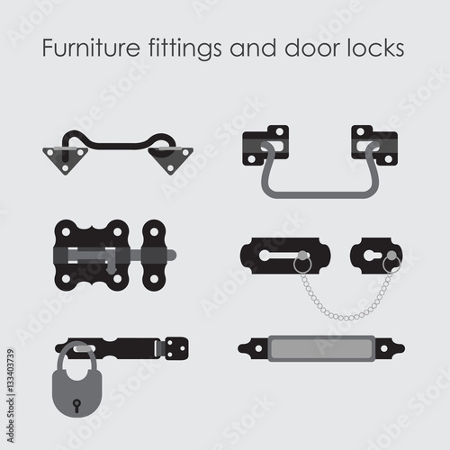 Furniture fittings. Hardware