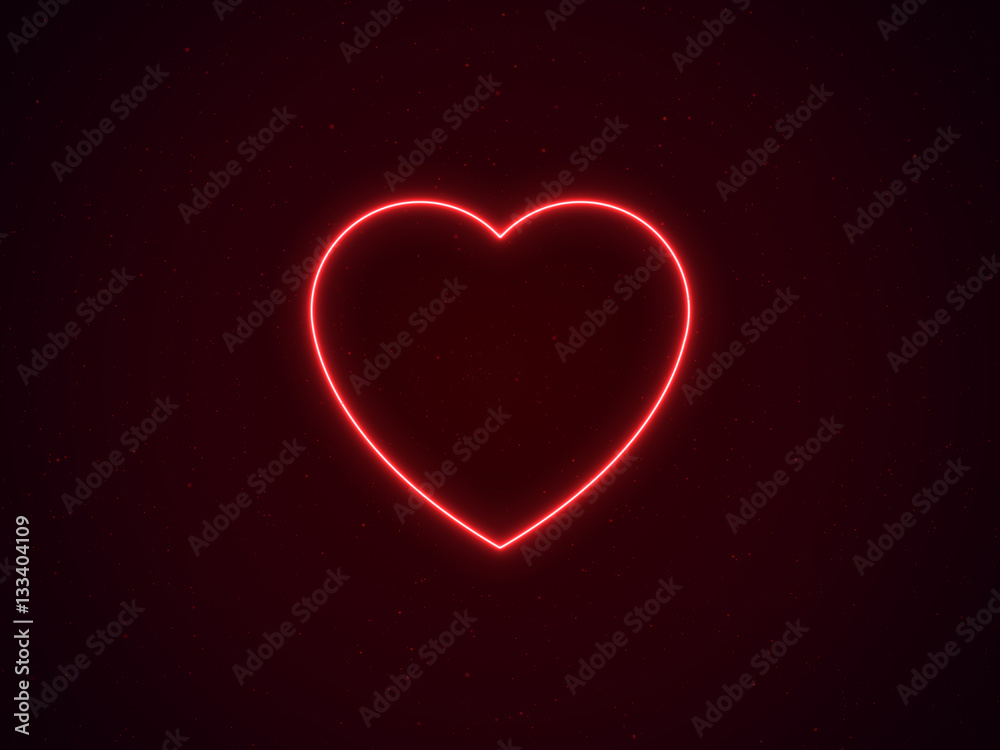 Beautiful Red Heart Light with Particles Background - Luxury Background Design Element Beautiful Red Heart Light with Particles Background - Luxury Background Design Element