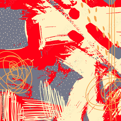 original modern abstract digital contemporary painting in trendy
