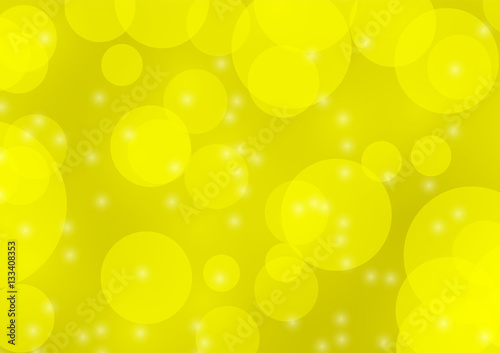 Abstract Yellow Bokeh blur background