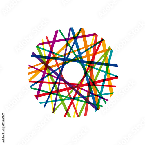 Vector abstract cd and dvd with stripes