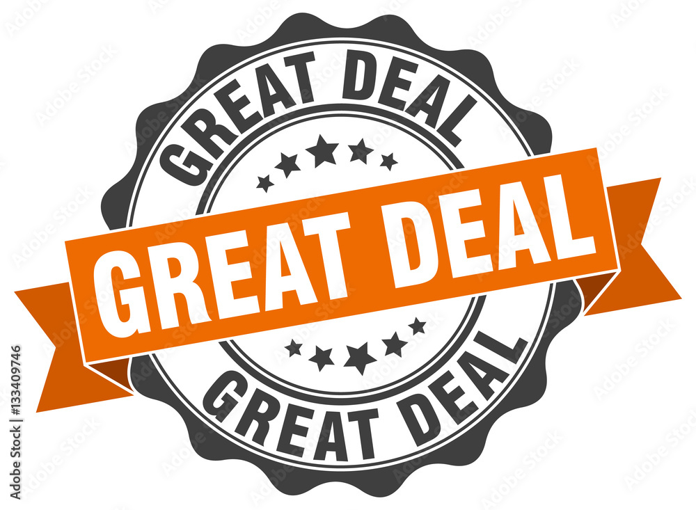 Obraz premium great deal stamp. sign. seal