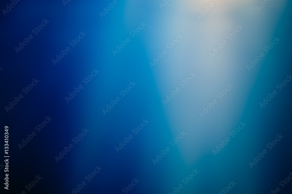 Fototapeta premium Light blue abstract blurry background bokeh