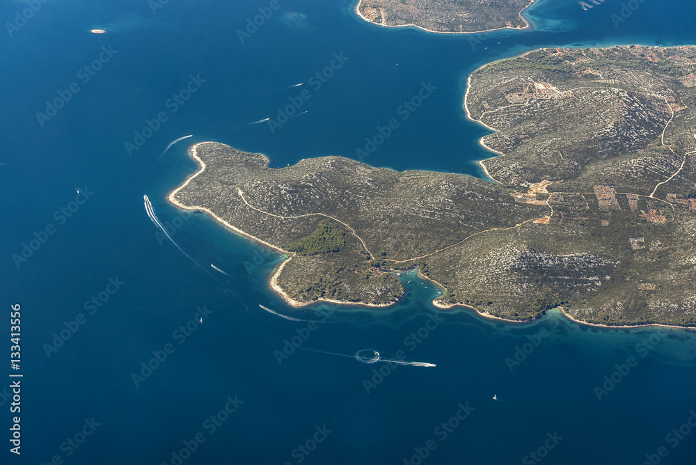 Fototapeta premium Croatia aerial view