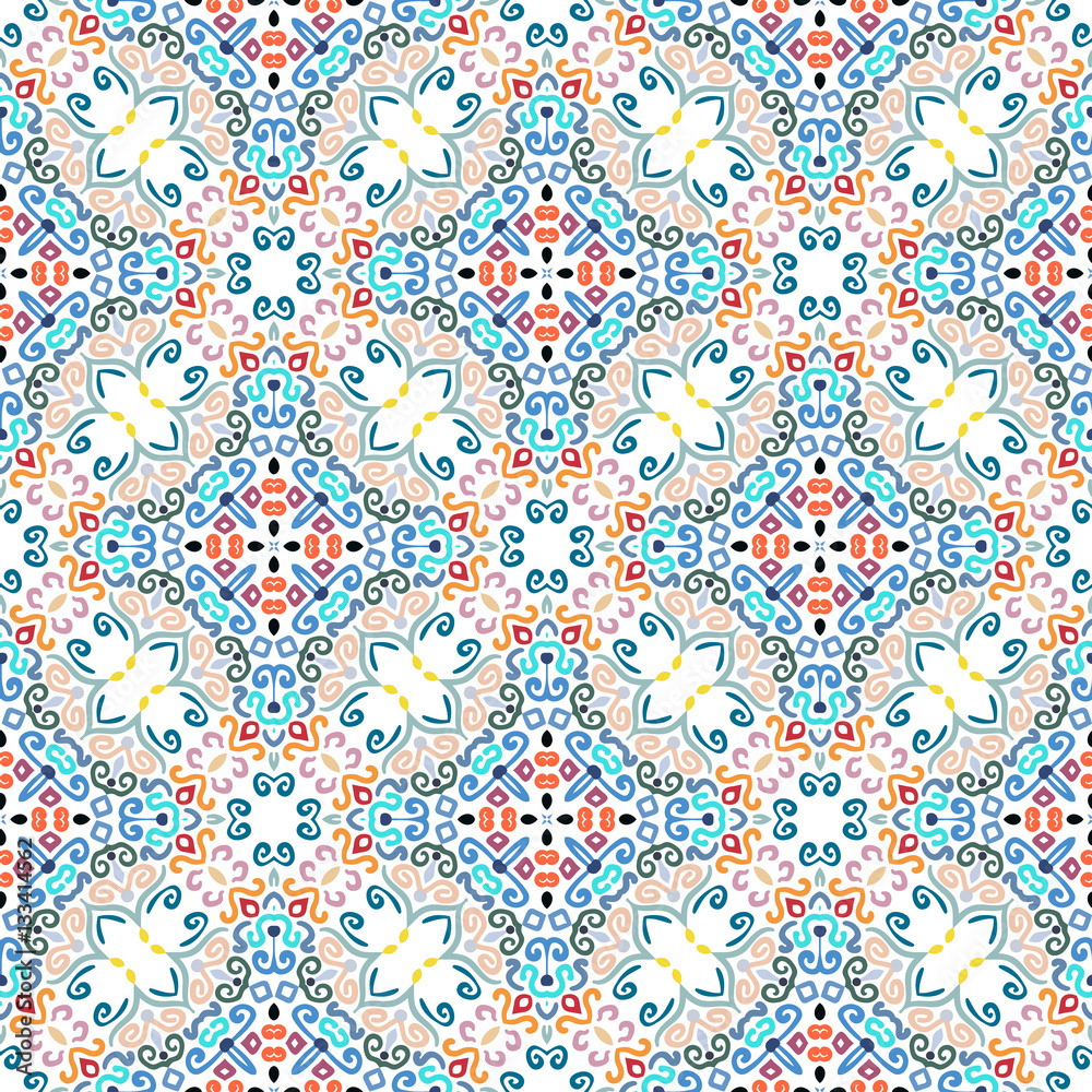 Blue Flower Pattern Weave Design